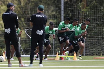 Atlético Nacional entrenó con la mira puesta en el partido ante Deportivo Cali en el Atanasio Girardot por la fecha 4 de los cuadrangulares de Liga BetPlay