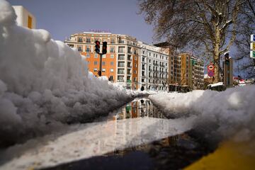 Madrid empieza a recuperarse después de la nevada histórica. 