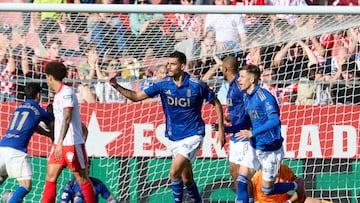 El defensa oviedista fue determinante para que su equipo lograra un punto en el añadido. El equipo de Carrión perdía en el minuto 90.