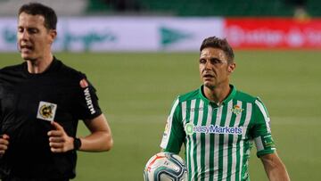 Joaqu&iacute;n, en su &uacute;ltimo partido en el Villamar&iacute;n.
 