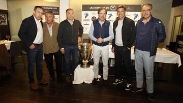 Buyo, Paredes, Isidoro, Magdaleno, Míchel y Manolo Castro.