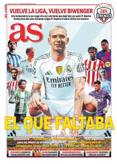 Las portadas de AS de agosto
