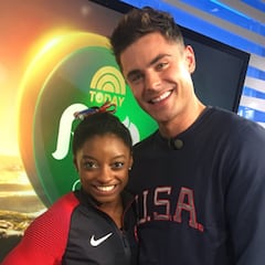 Zac Efron y Simone Biles, unidos desde 2016: cómo empezó su amistad