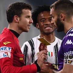 Cuadrado recibe su tercera expulsión en la Juventus