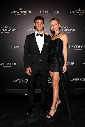 Diego Schwartzman y Eugenia De Martino.