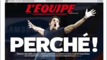 L’ EQUIPE. El diario dedica esta portada a Lavillenie.