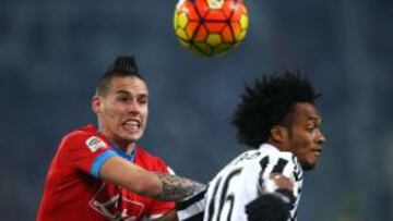 El colombiano sufrió un esguince luego del partido ante el Napoli.