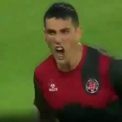 ¡Apareció solo!: el gol con que Roco amargó al campeón turco