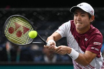 Yoshihito Nishioka durante el partido.