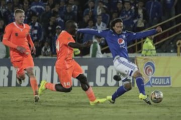 Estas son las mejores imágenes del 0-0 entre Millonarios y Envigado. El gol 5000 no llegó y El Campín se va sin celebrar. 