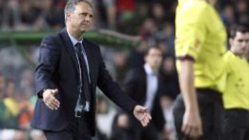 El ténico Joaquín Caparrós, durante esta campaña.