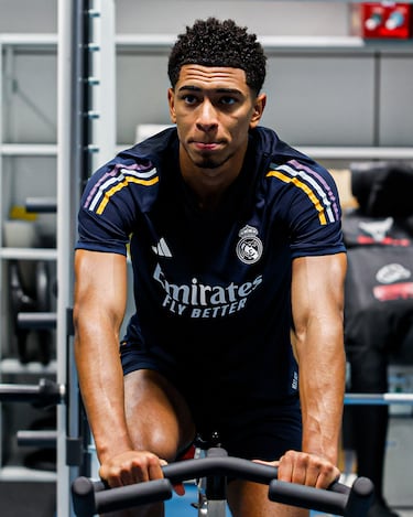 Jude Bellingham durante el reconocimiento médico en el Hospital Universitario Sanitas La Moraleja-Edificio Ana de Austria.