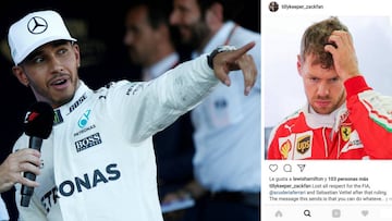 Lewis Hamilton y el me gusta que dio a Instagram a una cr&iacute;tica a la FIA.