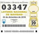 03347: Premio Gordo de Navidad 2018 del Sorteo de la Lotería
