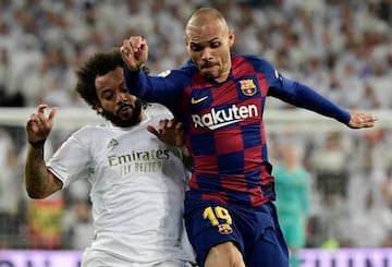 Martin Braithwaite in action against Real Madrid