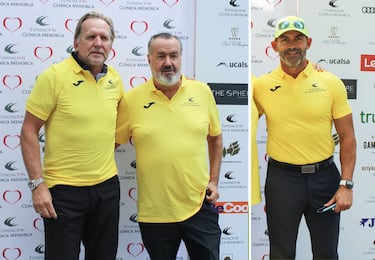 Cita benfica de futbolistas para jugar al golf: ganaron Alfonso Prez y Paco Jmez