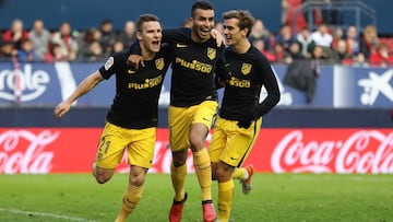 Gameiro, Correa y Griezmann.