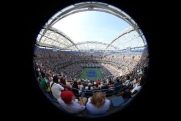 Gran ambiente en las gradas del USTA Billie Jean King National Tennis Center.