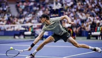 Jannik Sinner, contra Jack Draper en el US Open.