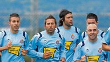 Entrenamiento de los jugadores del Espanyol