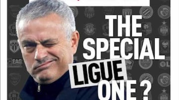 Jos&eacute; Mourinho, en la portada del diario franc&eacute;s L&#039;Equipe del d&iacute;a 27 de marzo de 2019.