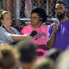 El emotivo discurso de Tyson Gay en la vigilia por su hija tiroteada