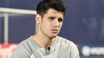 Alvaro Morata of Altetico Madrid. 