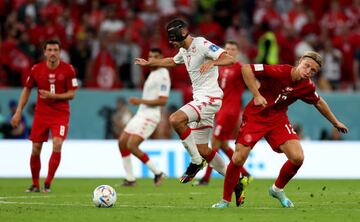 Denmark had to settle for a point in their Group D opener against Tunisia.