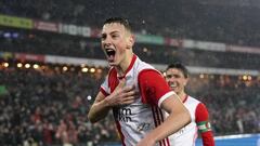 Robert Bozenik scores against NAC Breda in the Dutch Cup.