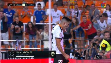 Resumen y goles del Valencia vs. Getafe de la Liga Santander