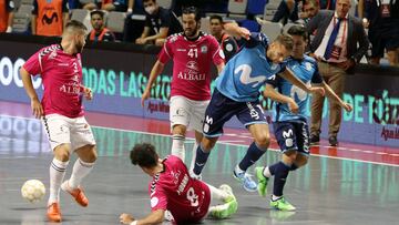 Imagen de la final de la Liga Nacional de Fútbol Sala entre Viña Albali Valdepeñas y Movistar Inter.