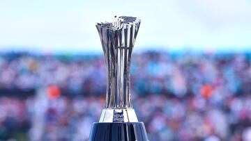 The Champion Trophy during the Final second leg match between Cancun FC vs Atlante as part of Torneo Apertura 2023 Liga BBVA Expansion MX, at Andres Quintana Roo Stadium, December 03, 2023, in Cancun, Quintana Roo, Mexico.