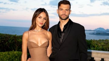 La emotiva reacción de Eiza González tras la durísima lesión de su novio, Gregor Dimitrov, en Wimbledon 2025