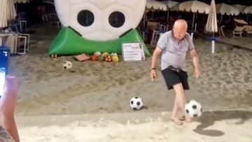 El video del abuelito futbolista que está rompiendo las redes