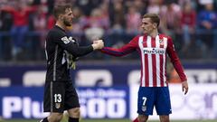 Oblak y Griezmann. 