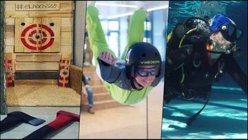 El Hachazo, volar en túnel de viento o hacer un bautismo de buceo son algunos de los originales planes que podemos encontrar en Madrid