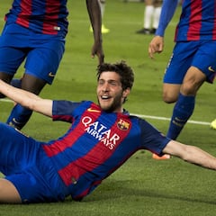 Sergi Roberto ya está en el club historico de Bakero e Iniesta