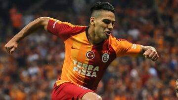 Falcao, en un partido con el Galatasaray esta temporada. 