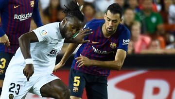 Busquets, ante Batshuayi.
