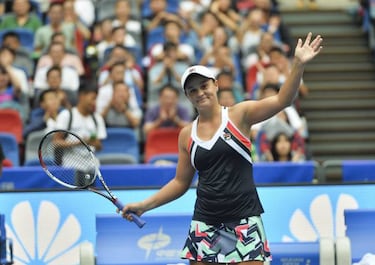 Ostapenko sinks Muguruza for place in Wuhan semi-finals