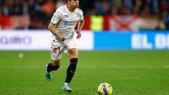 Oliver Torres of Sevilla FC  during the La Liga match between Sevilla FC and Getafe CF played at Sanchez Pizjuan Stadium on January 8, 2022 in Sevilla, Spain.(Photo by Antonio Pozo / Pressinphoto / Icon Sport)