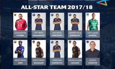 Sterbik y Balaguer, en el siete ideal de la Champions League