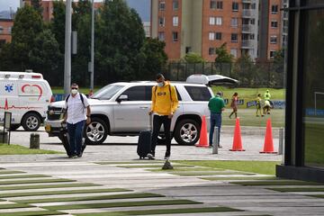 Los seis jugadores de la Liga BetPlay y Juan Fernando Quintero ya están en la Sede Deportiva de la FCF en Bogotá para iniciar la preparación de Eliminatorias.