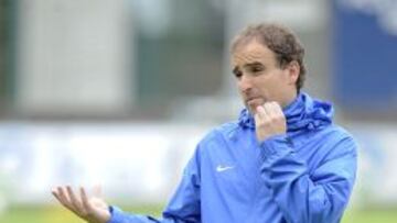 Arrasate, en un entrenamiento.