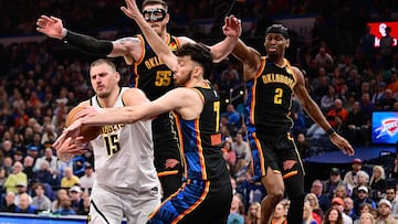 Nikola Jokic is a three time NBA MVP. So far, no one in the league has figured out a way to slow him down, but the Thunder tried some new on Monday night.