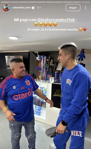 Valentina Toro, reconocida hincha de la U, reaccionó al adiós de Leandro Fernández: esto dijo