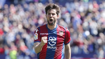 08/04/18 PARTIDO PRIMERA DIVISION LEVANTE - LAS PALMAS
JORNADA 31
LEVANTE UD - LAS PALMAS
GOL 1-0 COKE ALEGRIA