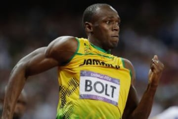 14. Usain Bolt, el hombre más rápido del planeta, ganador de los 100 metros en los dos últimos Juegos Olímpicos.