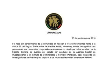 La Fiscal&iacute;a solicit&oacute; informaci&oacute;n a la comunidad para encontrar a los responsables de la agresi&oacute;n que dej&oacute; a un hombre herido de gravedad.