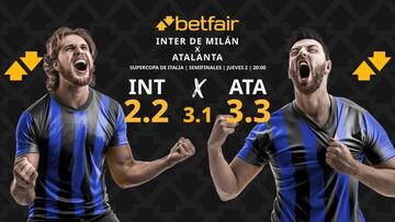 Inter de Milán vs. Atalanta: horario, dónde ver, pronósticos, estadísticas y cuadro